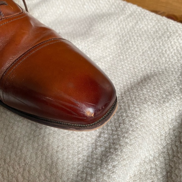๐ SOLD ๐ Florsheim Menโs Size 10 Cognac Leather Dress Shoes - Picture 4 of 5